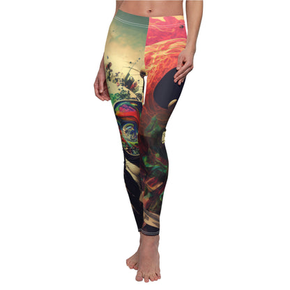 Women's Cut & Sew Casual Leggings "Commander Chaos"