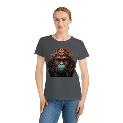 Women's Organic Classic Cotton Ring-Spun Jersey T-Shirt "King Louie" by Nikki Gray