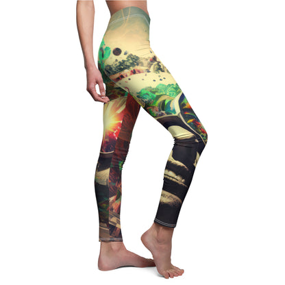 Women's Cut & Sew Casual Leggings "Commander Chaos"