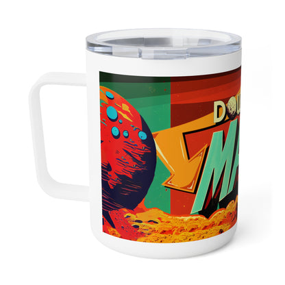 Insulated Coffee Mug, 10oz - "Down To Mars Art" by Nikki & Jared Gray