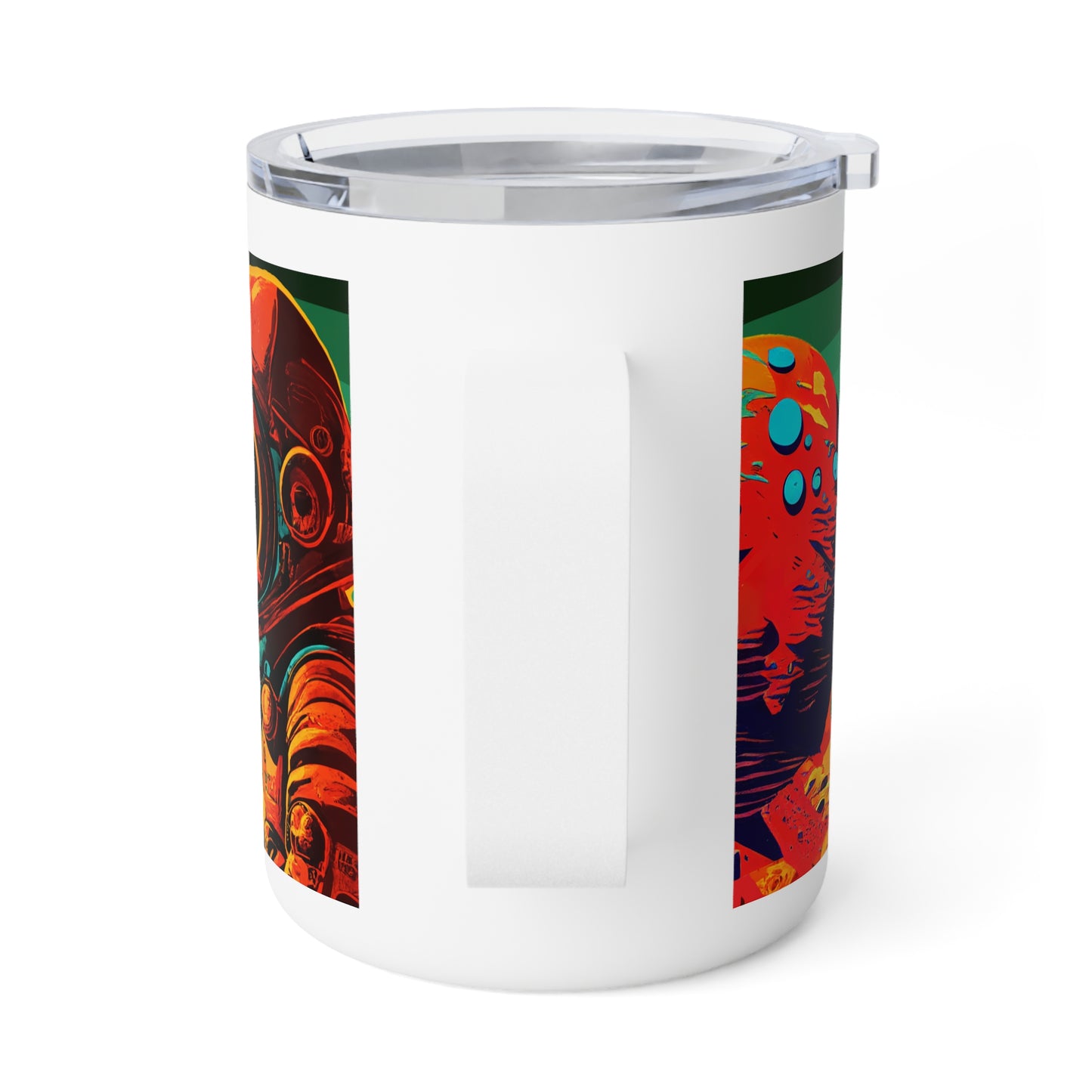 Insulated Coffee Mug, 10oz - "Down To Mars Art" by Nikki & Jared Gray