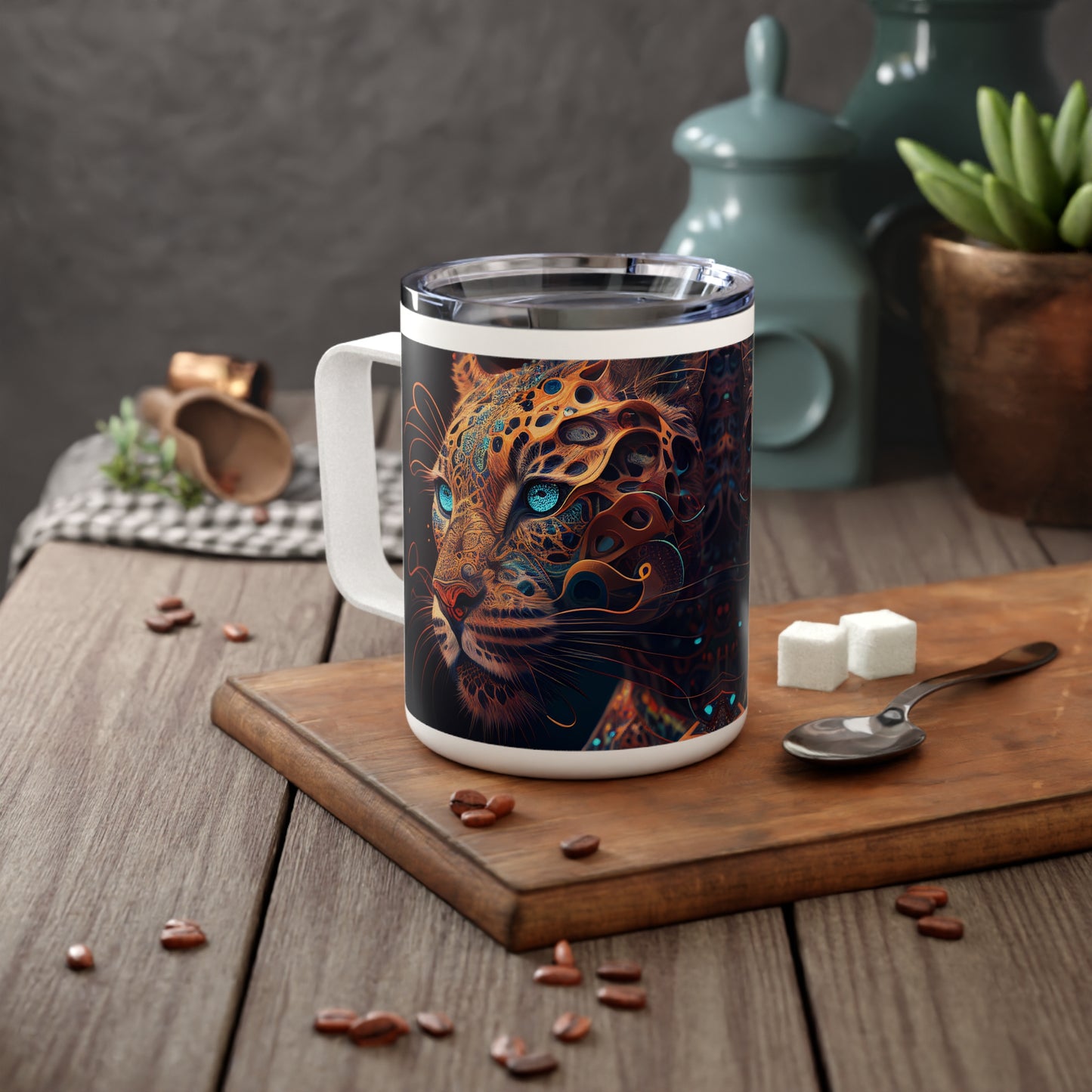 Insulated Coffee Mug, 10oz - "The Hypnotic" by Nikki Gray