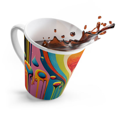 Latte Mug "Dripping Wayne" by Nikki Gray