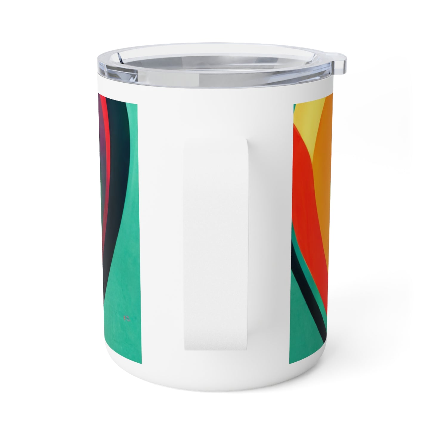 Insulated Coffee Mug, 10oz - "Corazon De Colores" by Nikki Gray