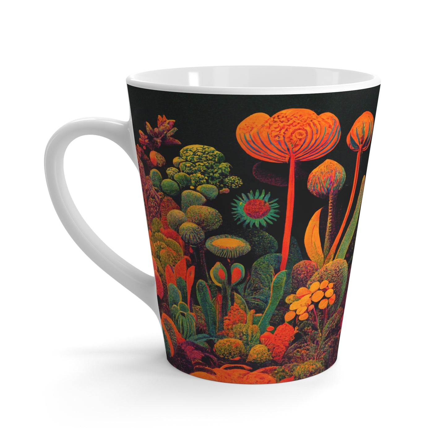 Latte Mug - "Midnight Garden by Nikki Gray