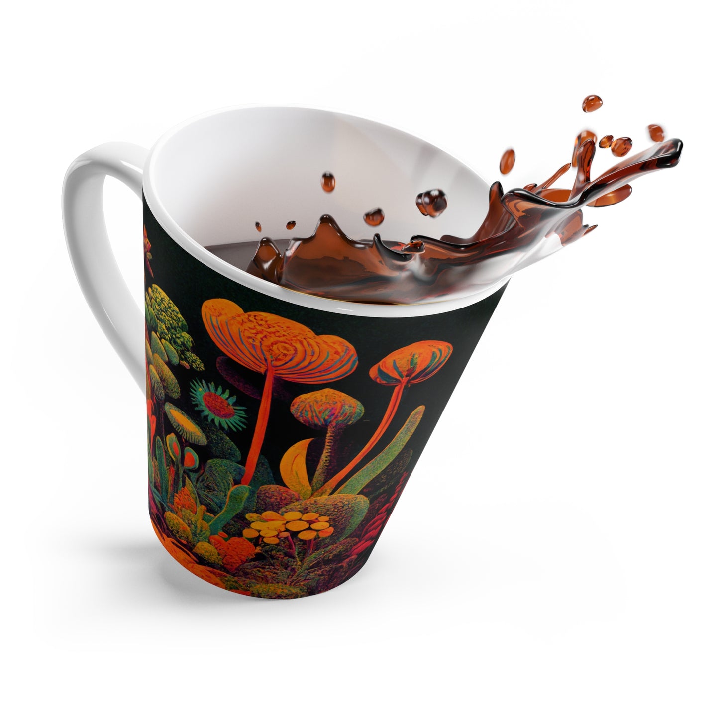 Latte Mug - "Midnight Garden by Nikki Gray