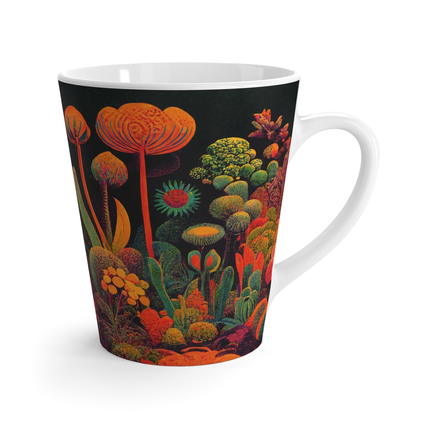 Latte Mug - "Midnight Garden by Nikki Gray